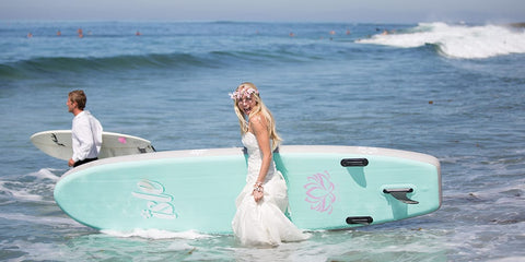 The Paddle Boarding Bride