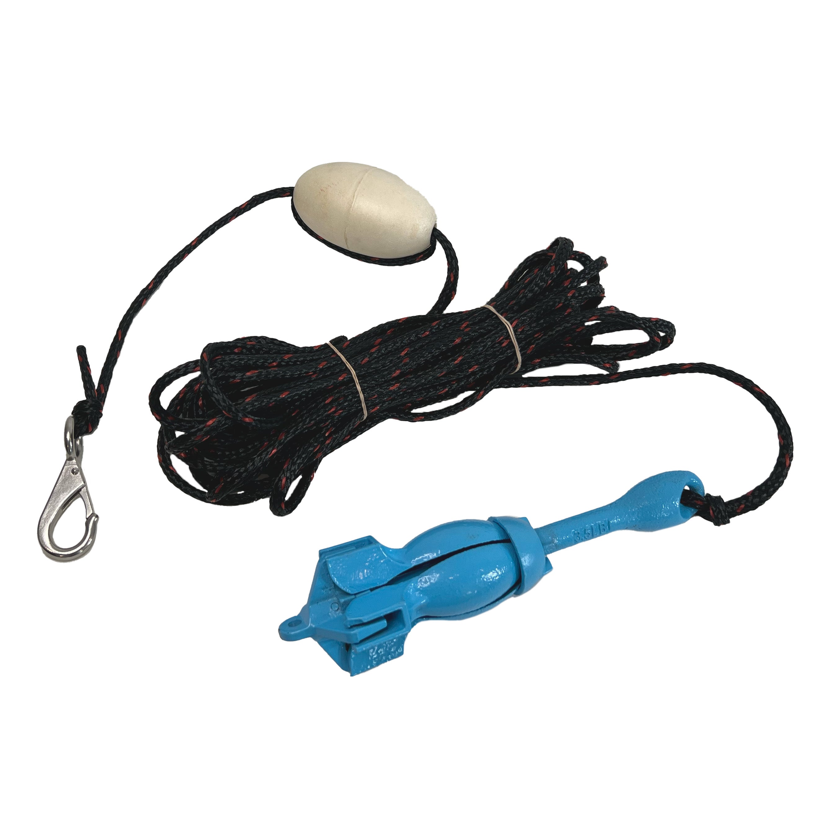 Anchor With Rope, Buoy & Paddle Board Connector Click