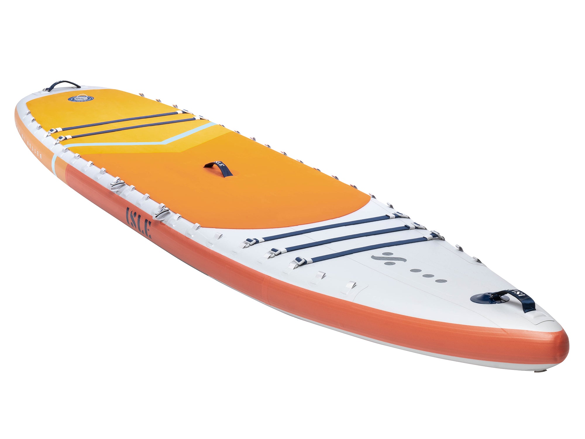 Explorer Pro SUP-Kayak Hybrid Inflatable Paddle Board Sun/Coral Top View
