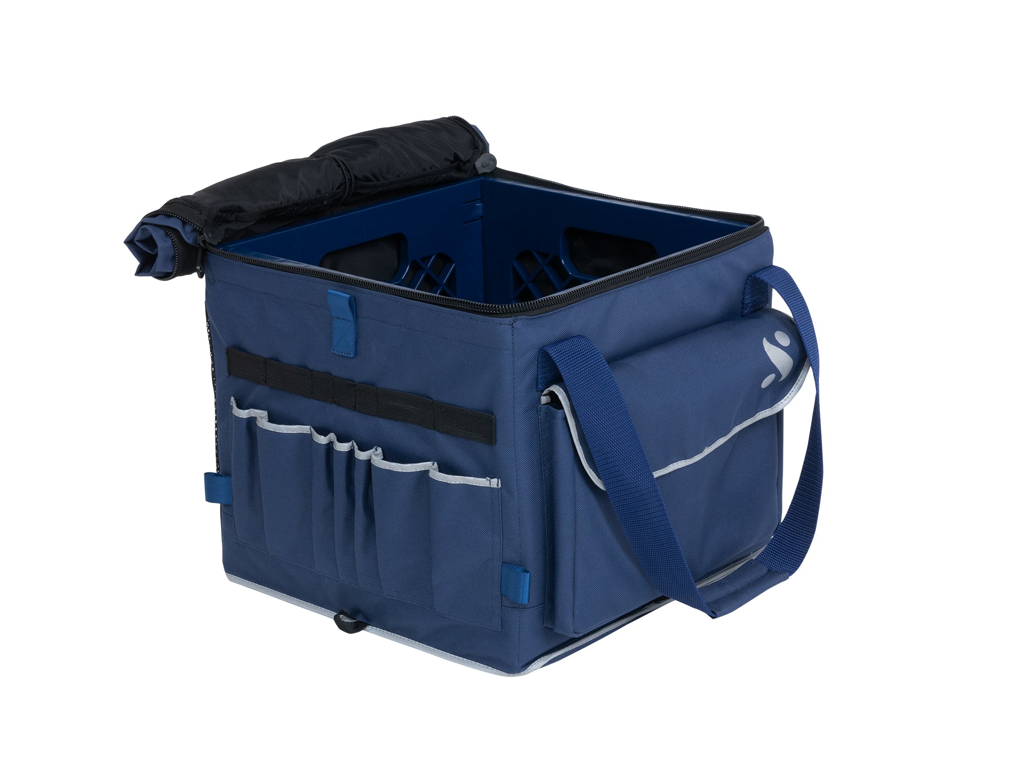 Harbor Folding Fishing Crate with Lid Open