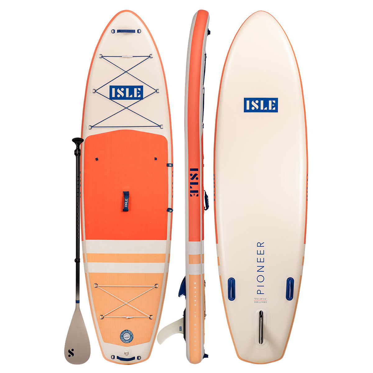 Pioneer 2.0 Inflatable Paddle Board in Coral/Sun