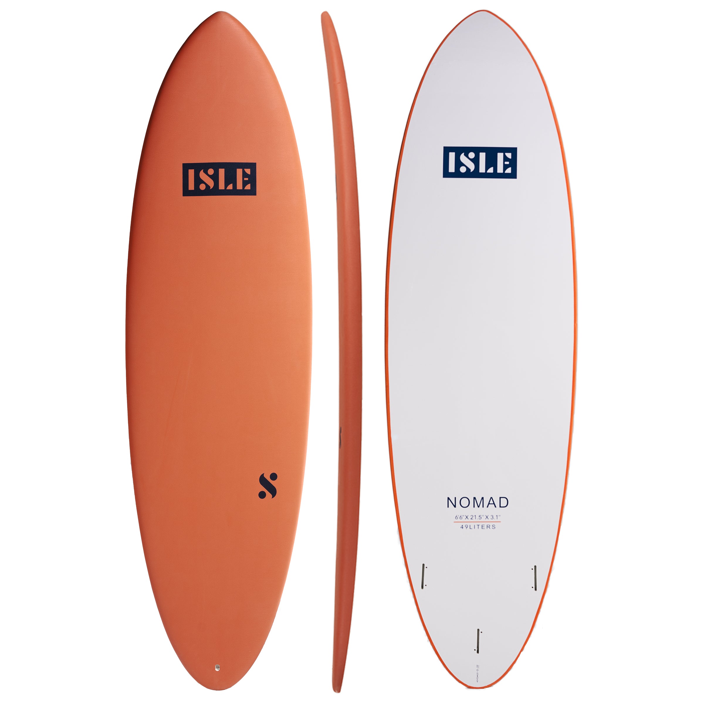 Nomad Soft Top Surfboard in Coral