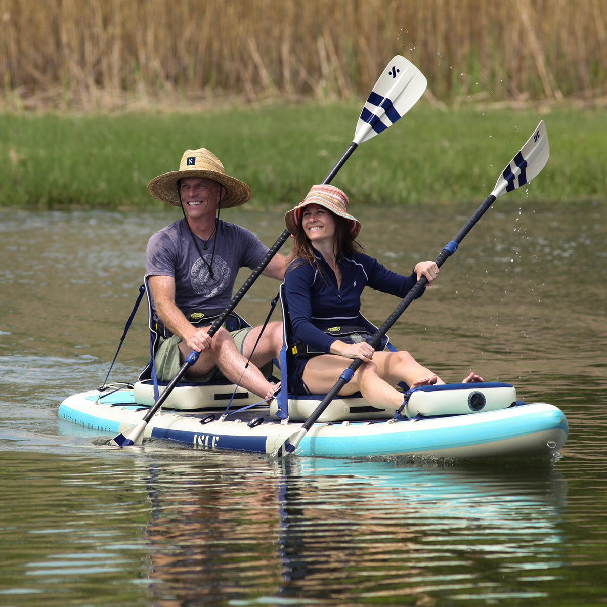 Cloud Kayak Seat Being Used on a Paddle Board