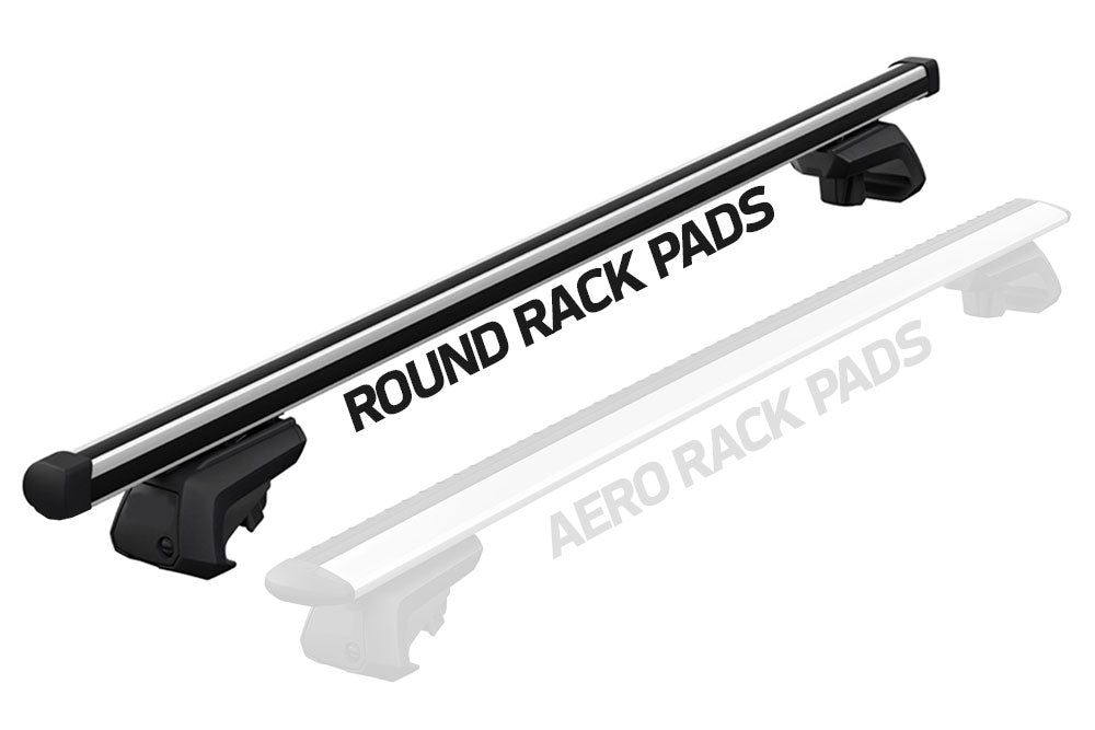 ISLE Car Rack Pads w/ Straps - Round Fit on Vehicle